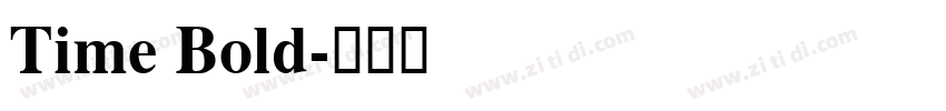 Time Bold字体转换